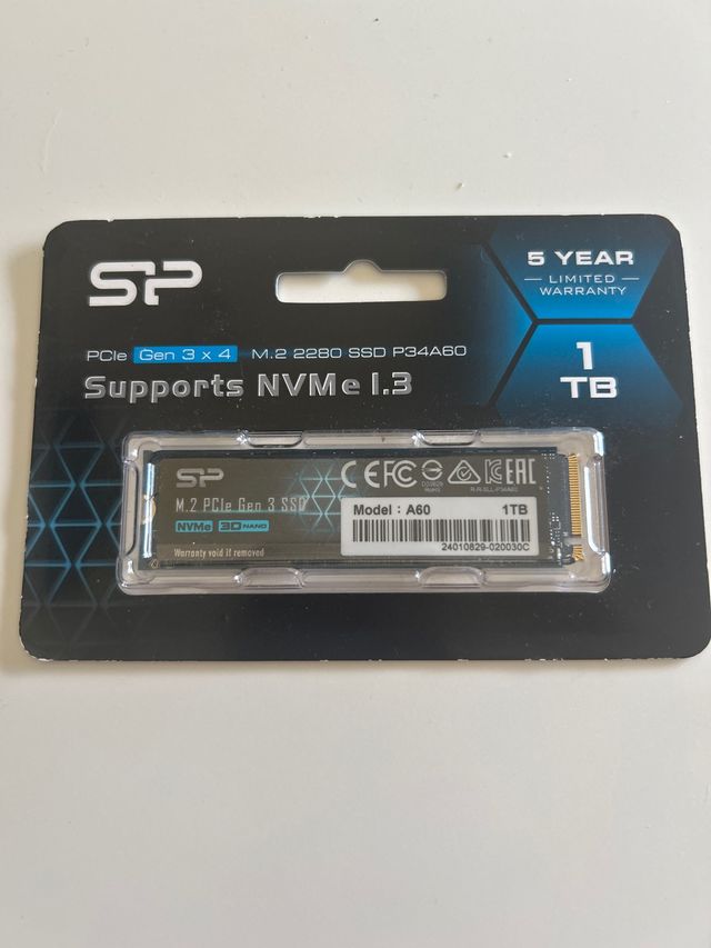 SSD SP 1TB NVMe PCIe Gen 3x4 M.2.