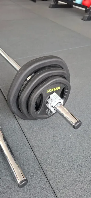 Kit de barra con discos de pesas