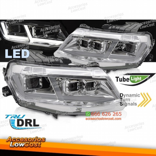 FAROS DELANTEROS PARA CHEVROLET CAMARO 16-18 LED