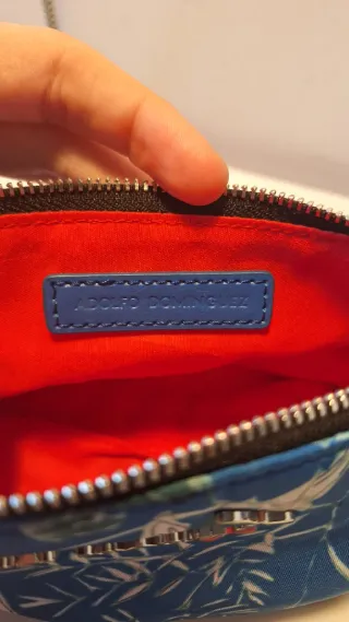 Neceser Adolfo Domínguez Azul Flores