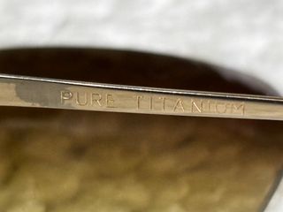 Occhiali Usati Vintage Longines Aviator Oro/Verde