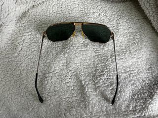 Occhiali Usati Vintage Longines Aviator Oro/Verde