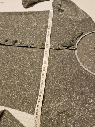 Cardigan Oltre lurex verde oliva