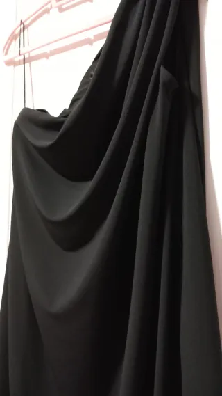 Vestido Mango negro corto fiesta