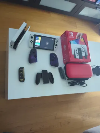 Nintendo Switch OLED Blanca con accesorios