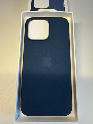 Custodia iPhone 15 Pro Max FineWoven Blu