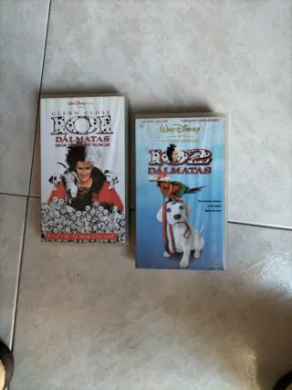 2 Cintas VHS 101 Dálmatas (Español)