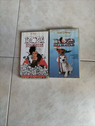 2 Cintas VHS 101 Dálmatas (Español)