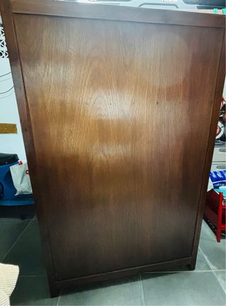 Mueble Teca Estantería Puertas Correderas