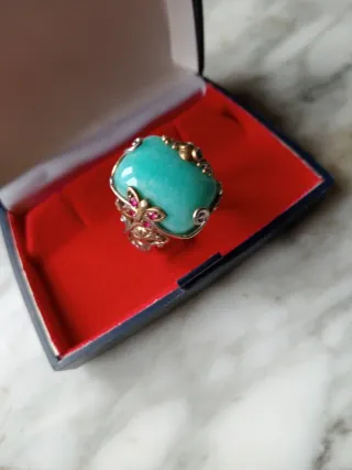 Anillos Plata Vintage Turquesa