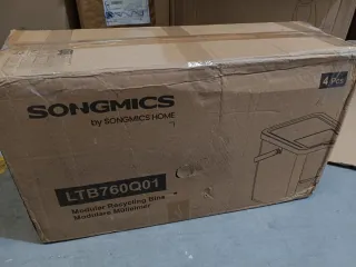 Juego 4 Cubos Basura SONGMICS Apilables