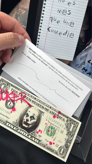 Billete Dólar Joker Color Edición Limitada