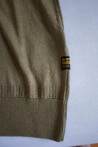 Jersey fino G-Star verde claro talla M