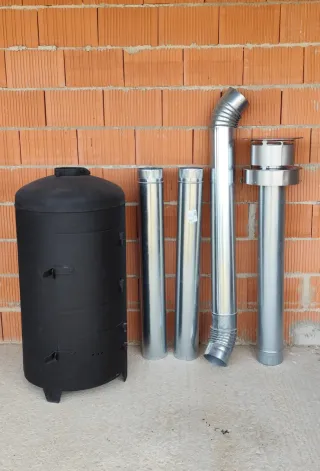 Estufa artesanal de leña (100% nueva)