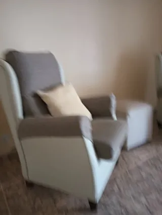 2 Butacas Polipiel y Tela Desenfundable