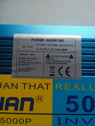 Inversor de Corriente LVYUAN 5000W 24V