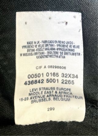 Vaqueros Levi's 501 Vintage Jeans Retro Talla 32