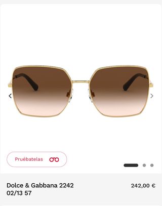 Gafas de sol Dolce & Gabbana doradas