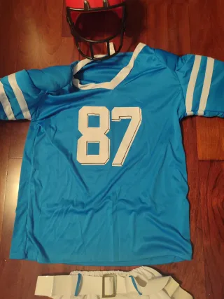 Disfraz Jugador Rugby Azul Talla M-L