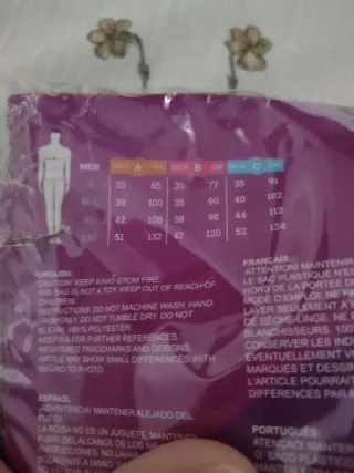 Disfraz Jugador Rugby Azul Talla M-L