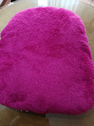 Cojín calentador de pies rosa