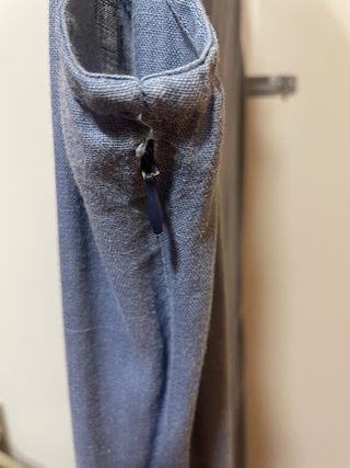 Vestido Felgar Lino Azul Talla 42