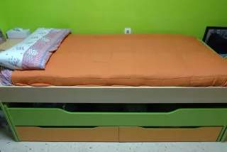 Cama nido con cajones madera