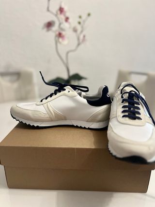 Zapatillas Ordesa Blancas y Azul Marino T.41