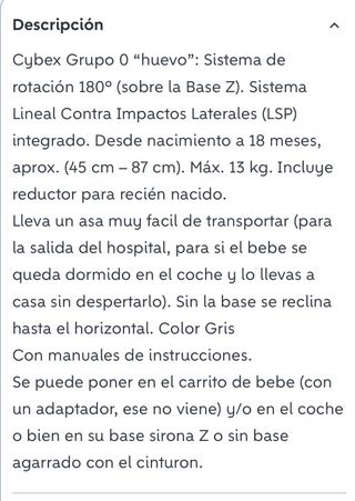 Cybex Cloud Z i-Size Grupo 0