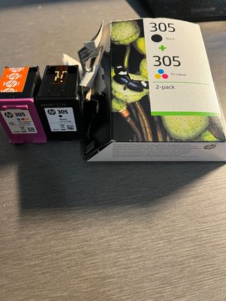 Pack 2 Tinta HP 305 Negra y Tricolor
