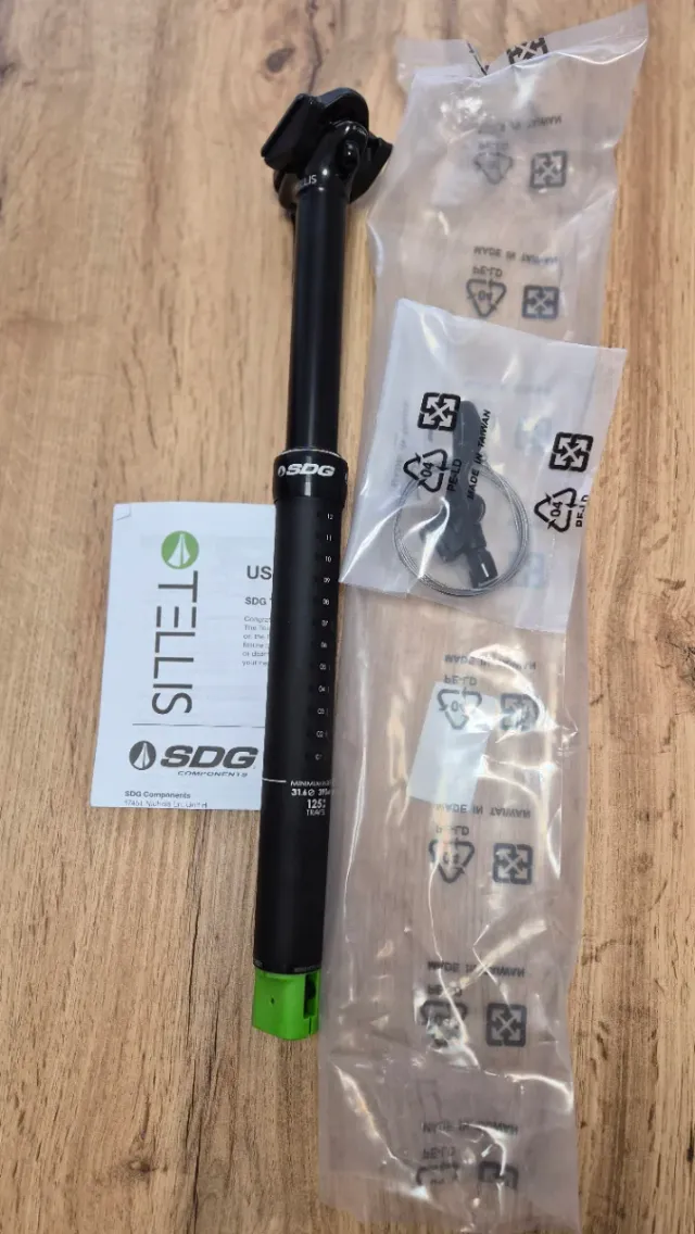 Tige telescópica SDG Tellis v2 31.6 125mm com comando