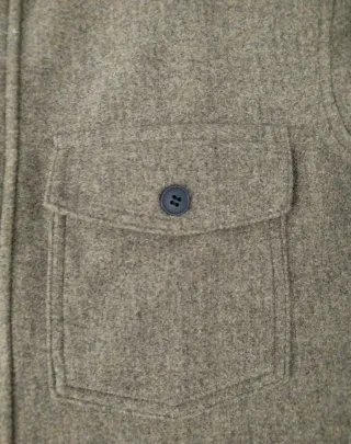 Giacca camicia H&M uomo beige scuro