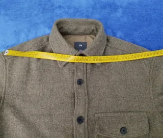 Giacca camicia H&M uomo beige scuro