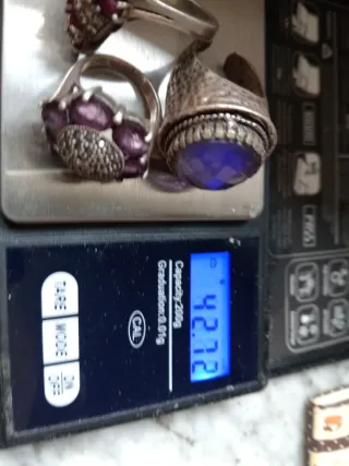 3 Anillos Plata Ajustables