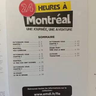 Libro 24 Heures à Montréal (A1)