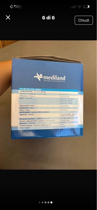 Materasso trapuntato anti decubito