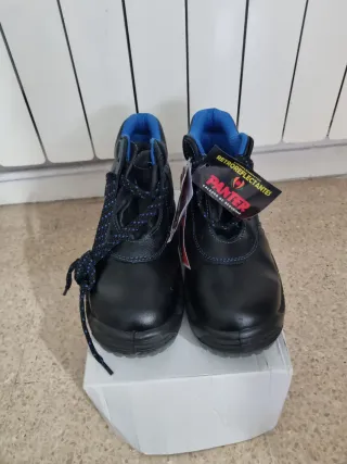 Zapatos de trabajo Panter negros y azules