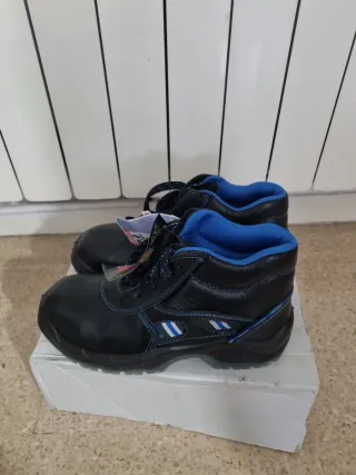 Zapatos de trabajo Panter negros y azules