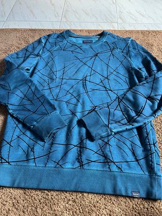 Sudadera Salsa Azul Modelo Retro