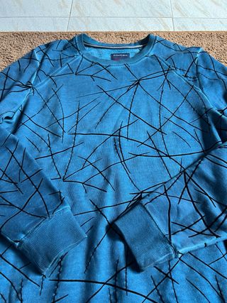 Sudadera Salsa Azul Modelo Retro