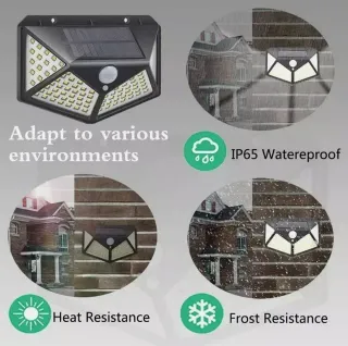 12X Faretti Solari Sensore 100 LED Giardino NUOVI