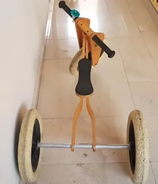 Triciclo madera desmontable características en fot