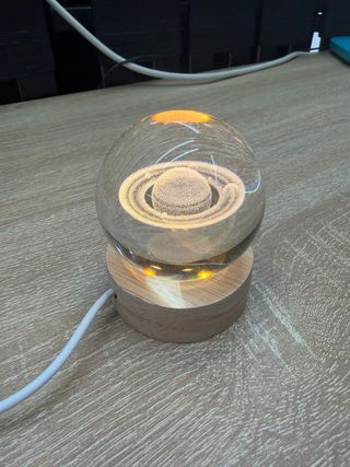 Lámpara Esfera 3D LED Saturno
