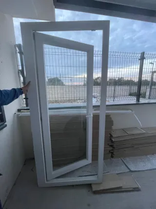 Puerta Terraza PVC Blanca