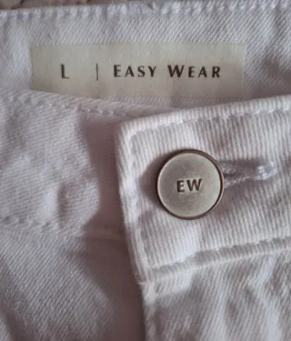 Falda vaquera blanca Easy Wear