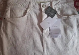 Falda vaquera blanca Easy Wear