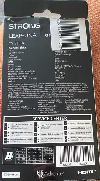 STRONG LEAP-UNA Android TV Stick 2K