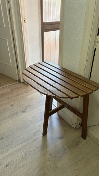 Mesa plegable de madera