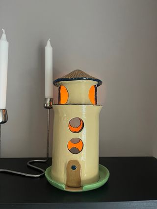 Candelabro Faro Cerámica