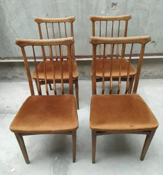 4 Sillas Mid-Century Restauradas